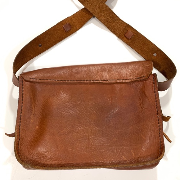 Handmade Leather Purse with Shoulder Strap - Picture 13 of 15